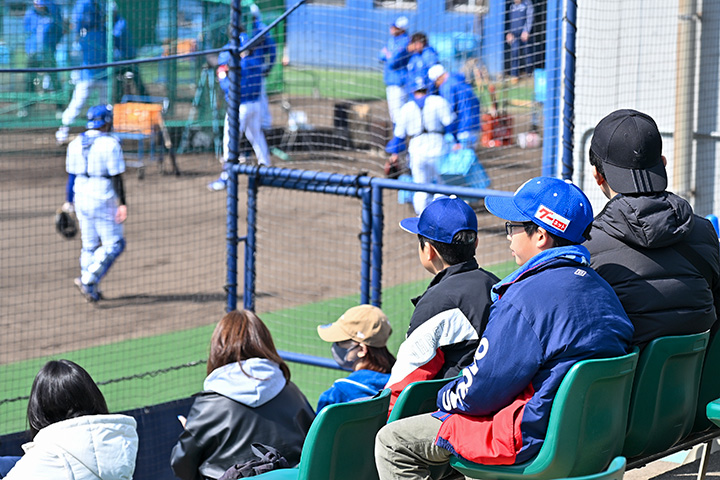 ドラゴンズ練習見学会の様子