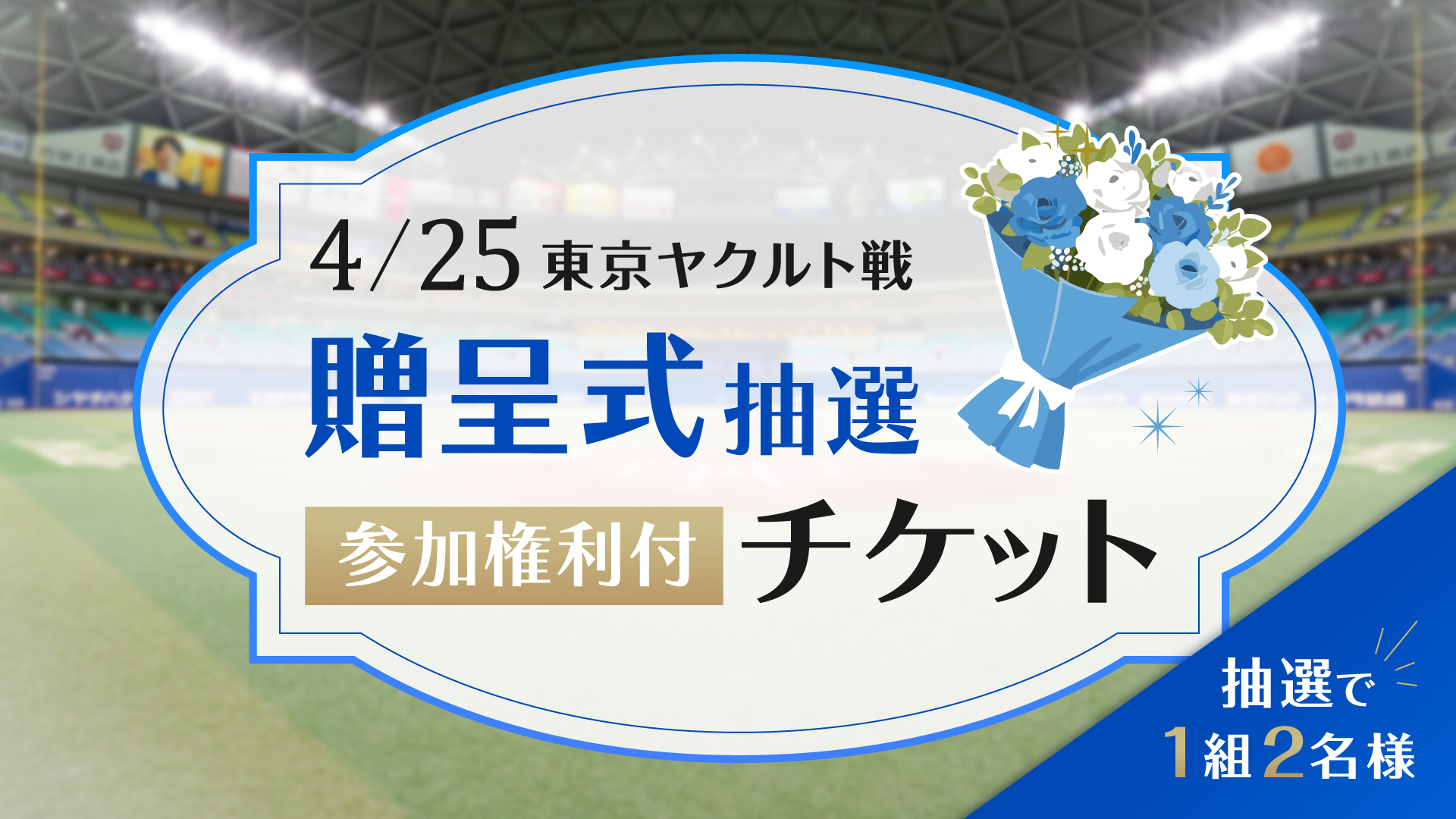 ドラチケナイター贈呈式抽選参加権利付チケット